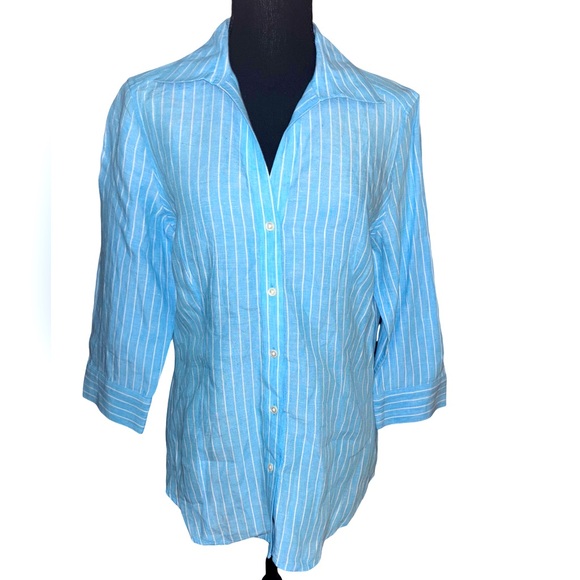 Brooks Brothers Tops - Brooks Brothers Linen Button Down Shirt